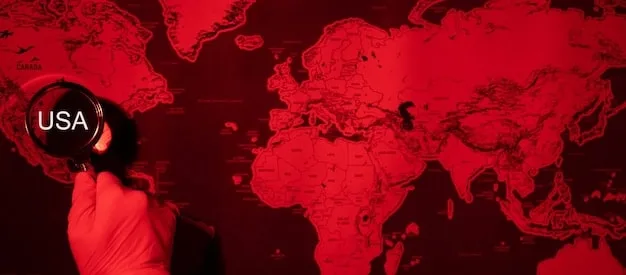 A map highlighting regions around the world where the US has active counter-terrorism operations, including military presence, intelligence gathering, and diplomatic efforts.