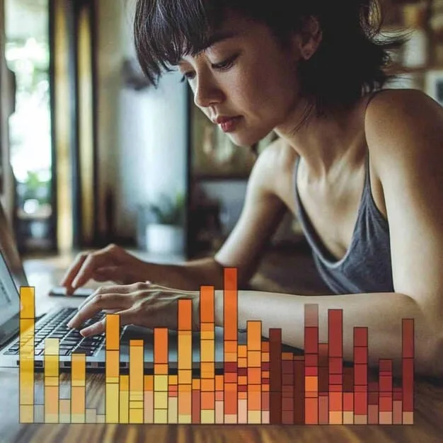 A bar graph comparing the percentage of US adults who discover music on different social media platforms: TikTok, Instagram, Spotify, YouTube. The graph highlights TikTok as the leading platform for music discovery.