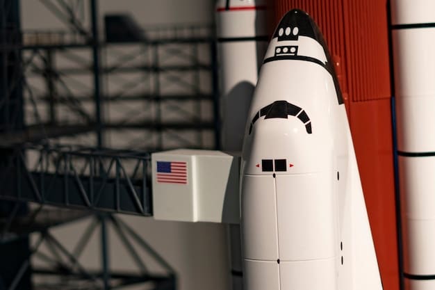 A close-up shot of the Orion spacecraft attached to the Space Launch System (SLS) on a launchpad, emphasizing the rocket's massive size and advanced engineering.