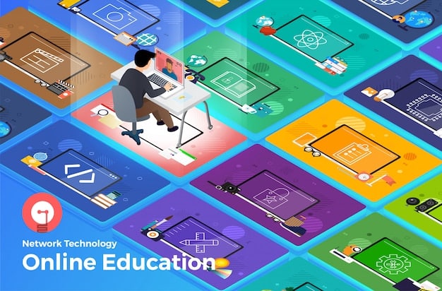 A snapshot of an online learning platform, showcasing various tech courses and skill-building modules. The interface is user-friendly and interactive, appealing to a wide range of learners.